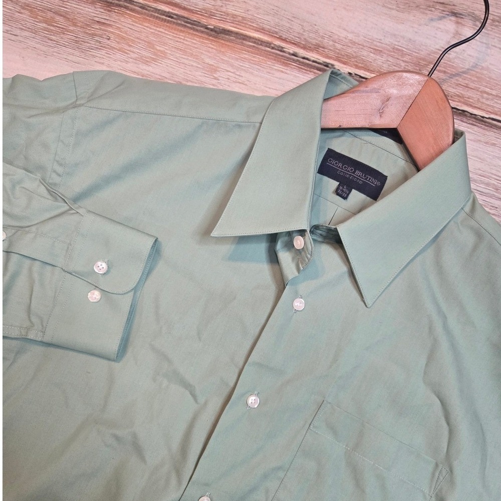 Giorgio Brutini Light Green Dress Shirt